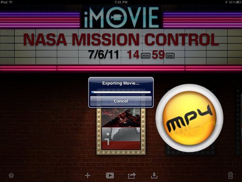 how to export mp4 in imovie